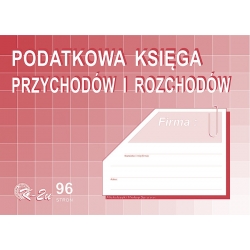 Druki offsetowe Michalczyk I Prokop Podatkowa księga przychodów i rozchodów, format A4, 96 kartek (K-2u)